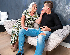 Horny Grandma Sucks Her Toyboy's Cock And Gets Fucked Hard