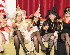 Its A Steaming Old And Young Lesbian Halloween Party