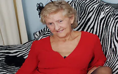 British Granny Showing Off Her Goods
