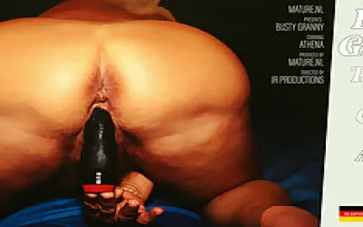 Busty Amateur Granny Athena Takes Two Hard Cocks Up Her Pussy