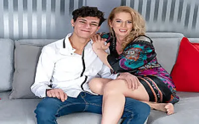 Curvy Cougar Has A Naughty Birthday Present For Her Stepson