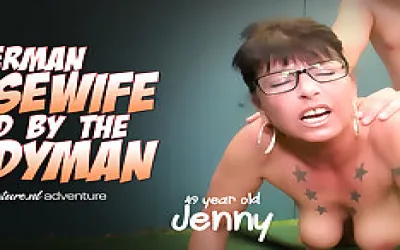 Handyman, Do You Want To Fuck 49 Year Old German Housewife Jenny In Her Backyard? Her Husband's Gone