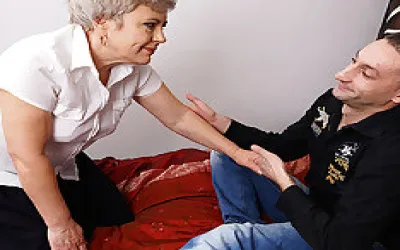 Horny Mature Lady Doing Her Toy Boy