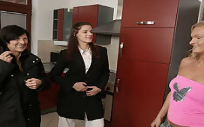 Horny Mature Lesbian Shared By Two Hot Babes