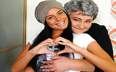 Hot Babe Having Fun With A Hairy Chubby Mature Lesbian