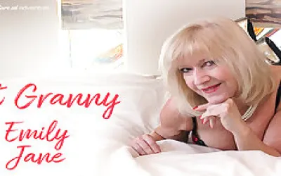 Hot British Granny Emily Jane Plays With Herself In Bed