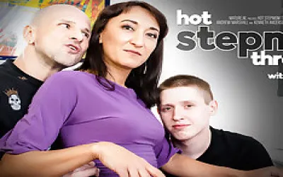 Hot Stepmom Karina Needs Help From Her Two Stepsons