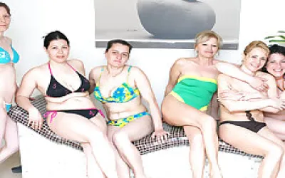 Lovely Mature Women Relaxing In A Sauna
