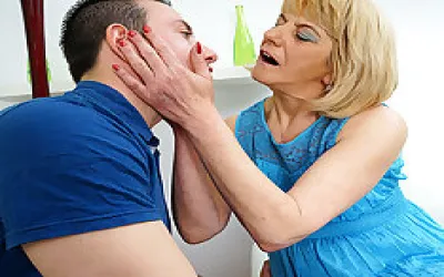 Naughty Older Lady Doing Her Toy Boy