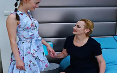 Old And Young Lesbians Rina And Arielle Playing With Eachother