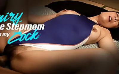 Saya Is A 36 Year Old Hairy Japanese Stepmom Who Craves Her Stepson's Hard Cock When She's Alone