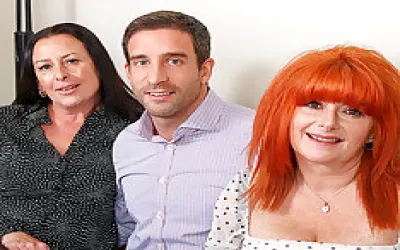 This Salesman Is Getting Lucky With Two Horny Cougars