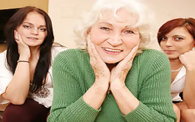 Three Old And Young Lesbians Have Great Sex