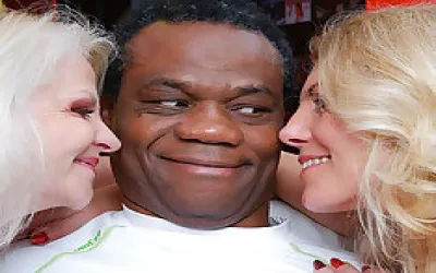 Two Bisexual Housewives Take On A Hard Black Guy