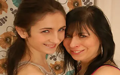 Two Naughty Old And Young Lesbians Do It On The Couch